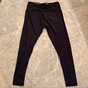 Full length black workout leggings